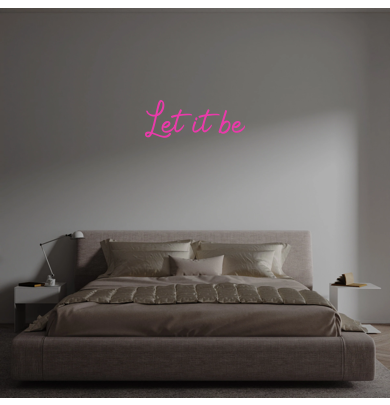 Custom text: Let it be